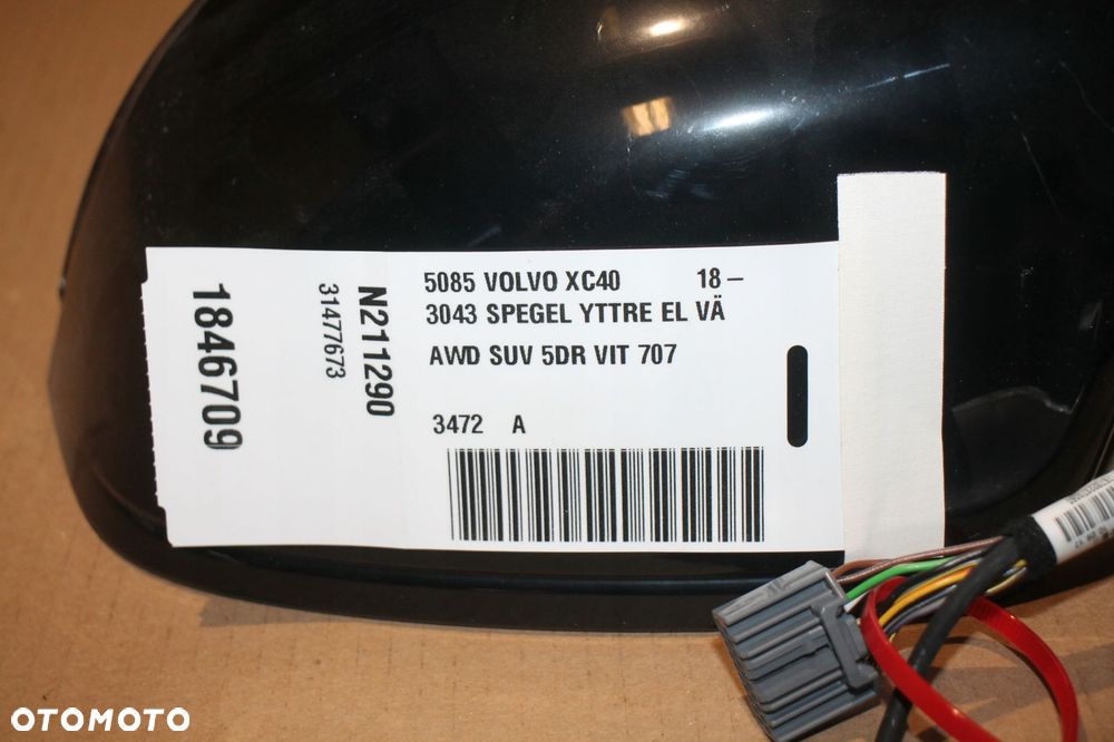volvo xc40 lewe lusterko 31477673 blis 14 pin + kamera, europa - 4