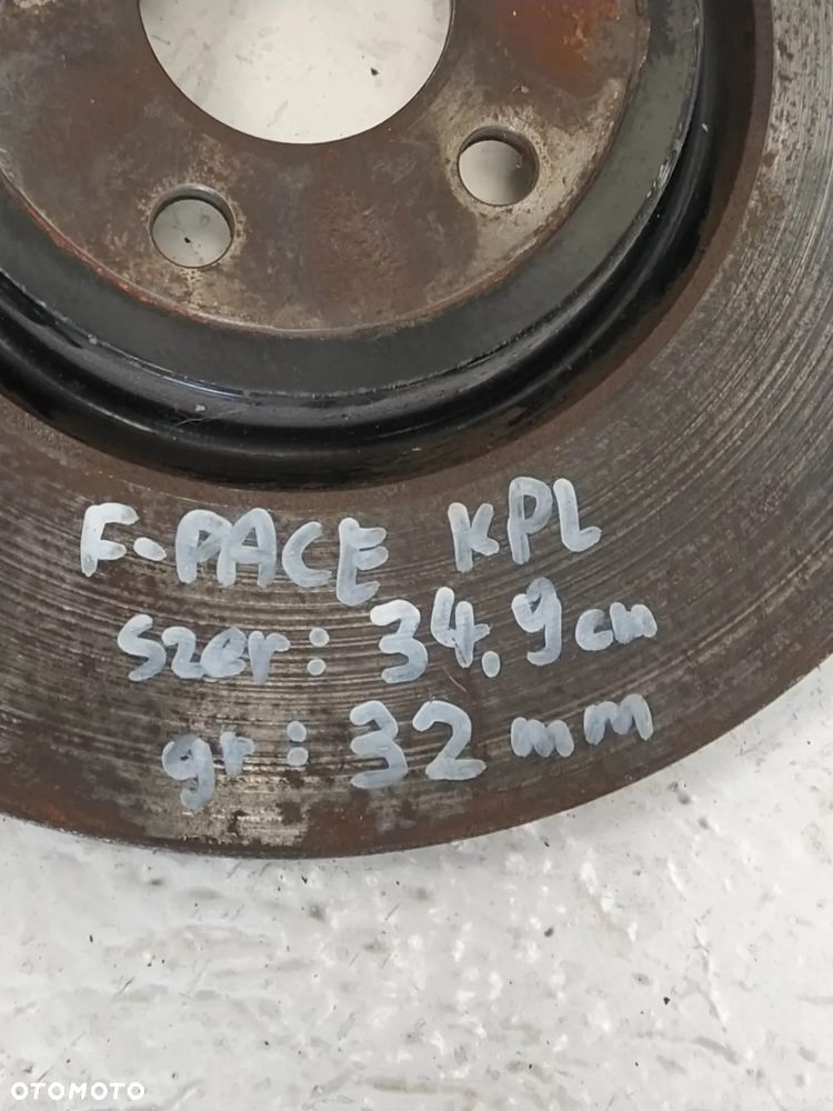 JAGUAR F-PACE X761 3.0 SC TARCZE PRZÓD ZACISKI HAMULCOWE PRZÓD PRZEDNIE TYŁ TYLNE PRAWA LEWA KOMPLET CZERWONE ORYGINAŁ - 4