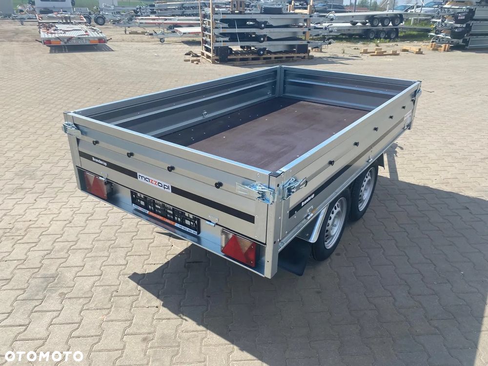 Brenderup Dostawa przyczepa platforma 2-osiowa 250x142x35cm DMC750kg koła pod spodem - 5