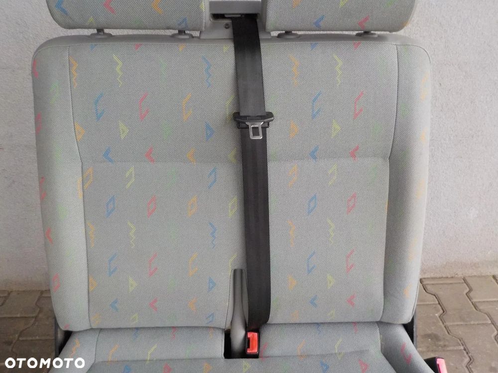 VW T5 FOTEL PODWÓJNY PASAŻERA PRZÓD DWÓJKA INKA - 4
