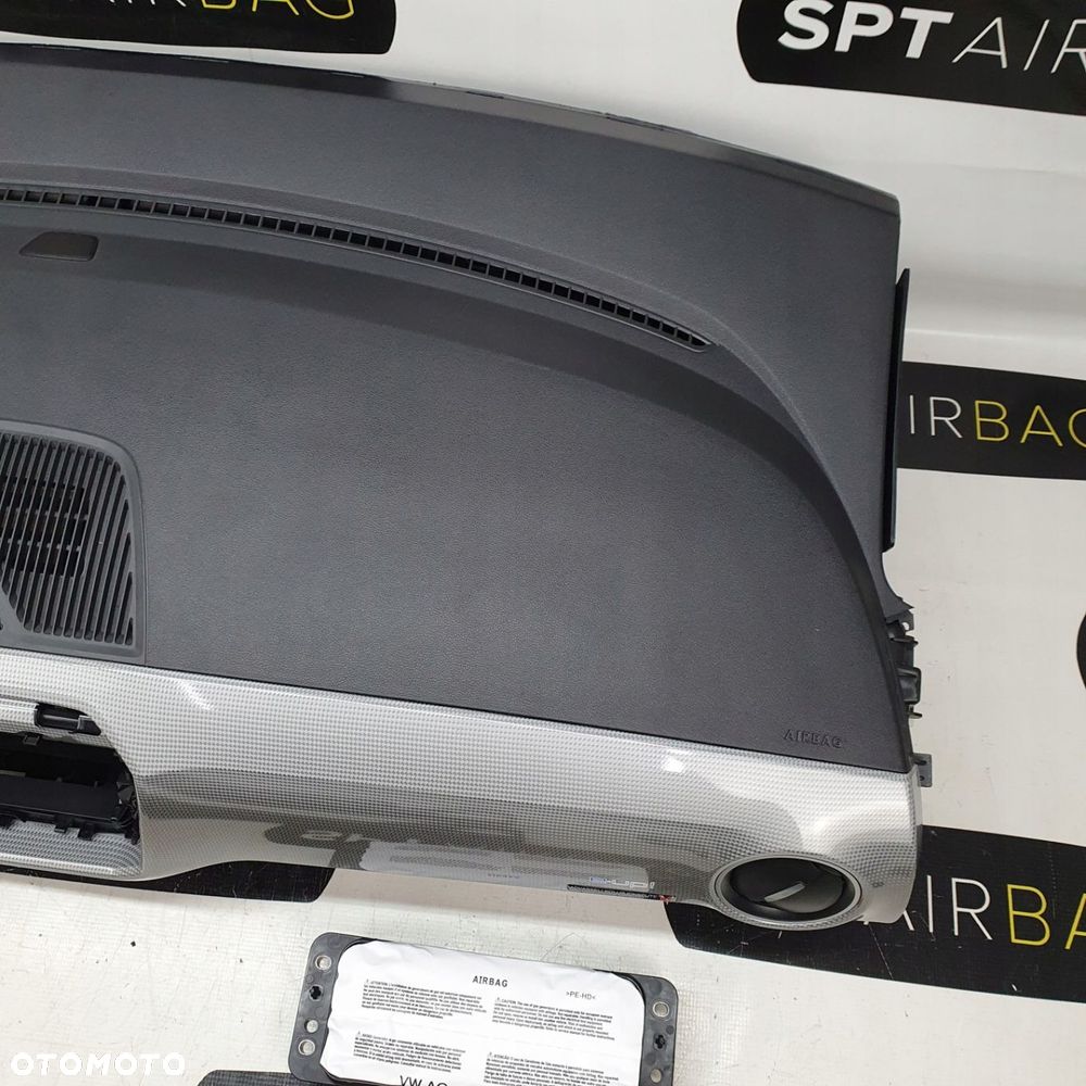 VW E-UP DESKA ROZDZIELCZA KONSOLA KOKPIT PULPIT PODUSZKI AIRBAG AIR BAG PASY KIT SET - 4