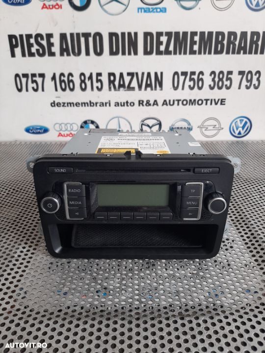 Radio Cd Mp3 Vw Golf 6 Plus Touran Caddy Etc. Dupa 2009 Aproape Nou - 2
