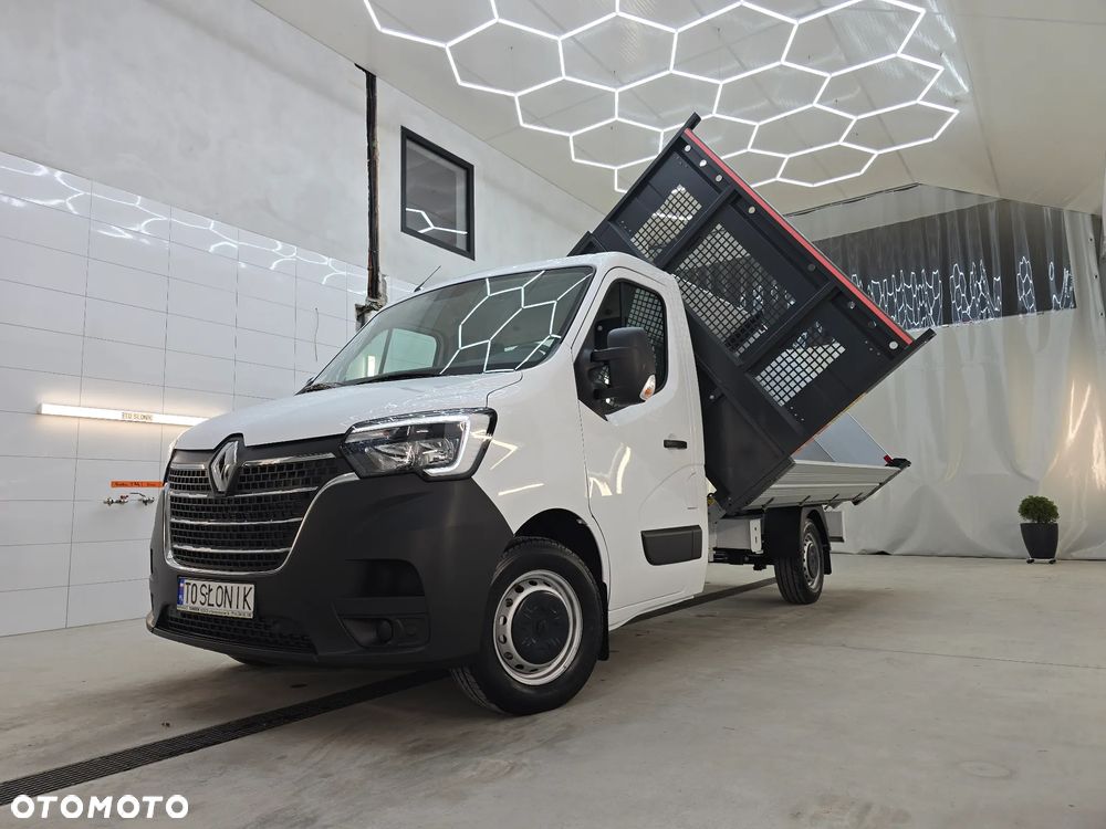 Renault MASTER 17Km WYWROTKA 3 STRONNA 1011Kg Ładowność SILNIK 2,3 AUTO NIE UŻYWANE NA GWARANCJI STAN NOWY NOWY NOWY SALON POLSKA TO SŁONIK BOGATE WYPOSAŻENIE HAK LEDY KLIMA TEMPOMAT - 10