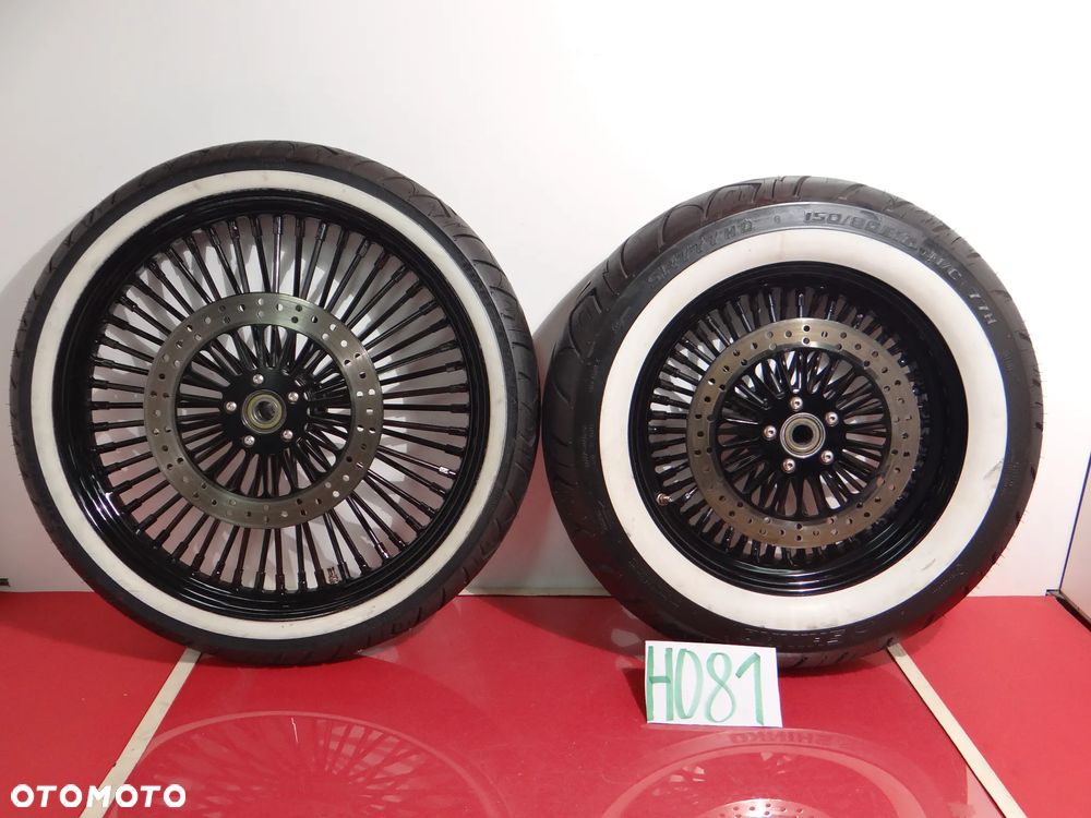H081  HARLEY SOFTAIL HARITAGE FAT BOY KOŁA GRUBA SZPRYCHA +TARCZE+OPONY  PRZÓD TYŁ SUPER STAN !!