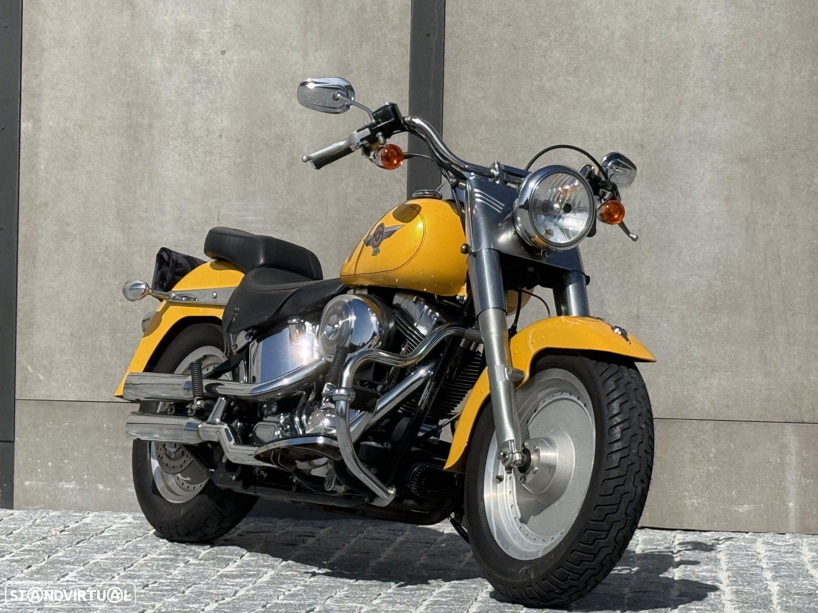 Harley-Davidson Fat Boy Fatboy FLSTF 1450 Edição Yellow Pearl - 7