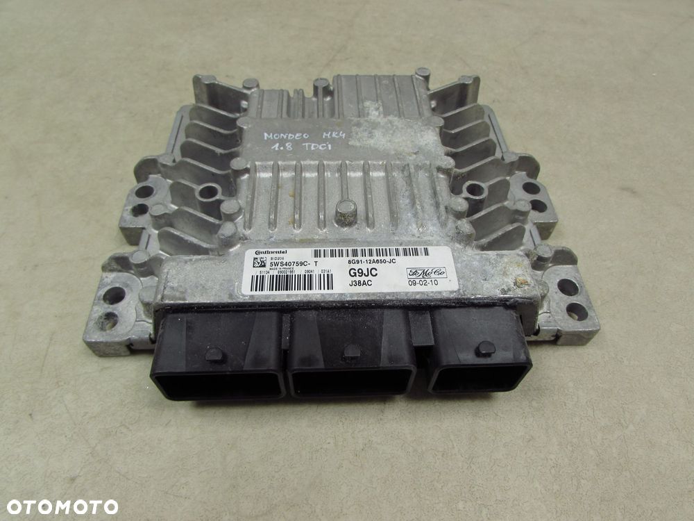 FORD MONDEO MK4 1.8 TDCI 07-14 KOMPUTER STEROWNIK SILNIKA 8G91-12A650-JC - 2