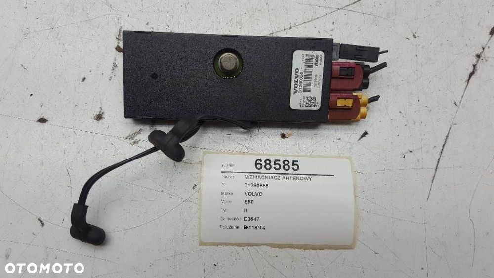 WZMACNIACZ ANTENOWY VOLVO S80 II V70 31260856 - 2