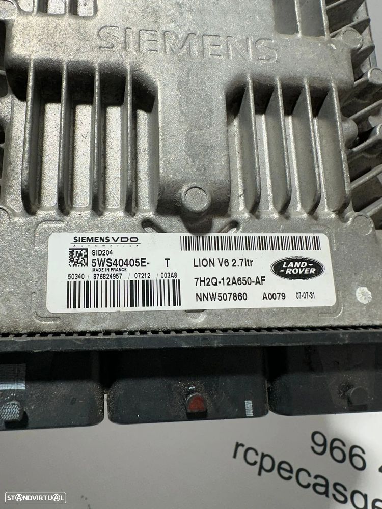 .Centralina Motor Siemens Land Rover L320 Discovery 2.7 TDV6 7H2Q12A650AF 5WS40405E 2005 - 2013 - 7