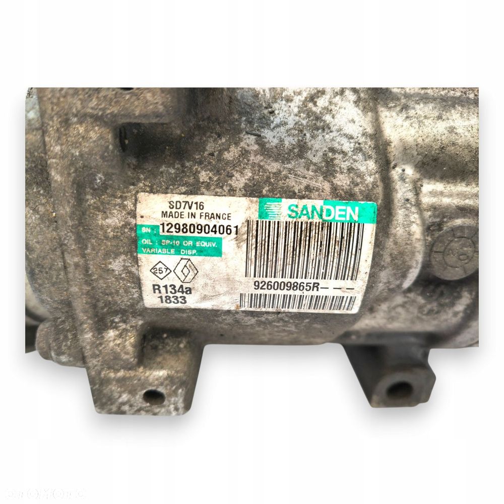 Sprężarka klimatyzacji Nissan Qashqai 1.5 dCi Renault Megane 926009865R - 6
