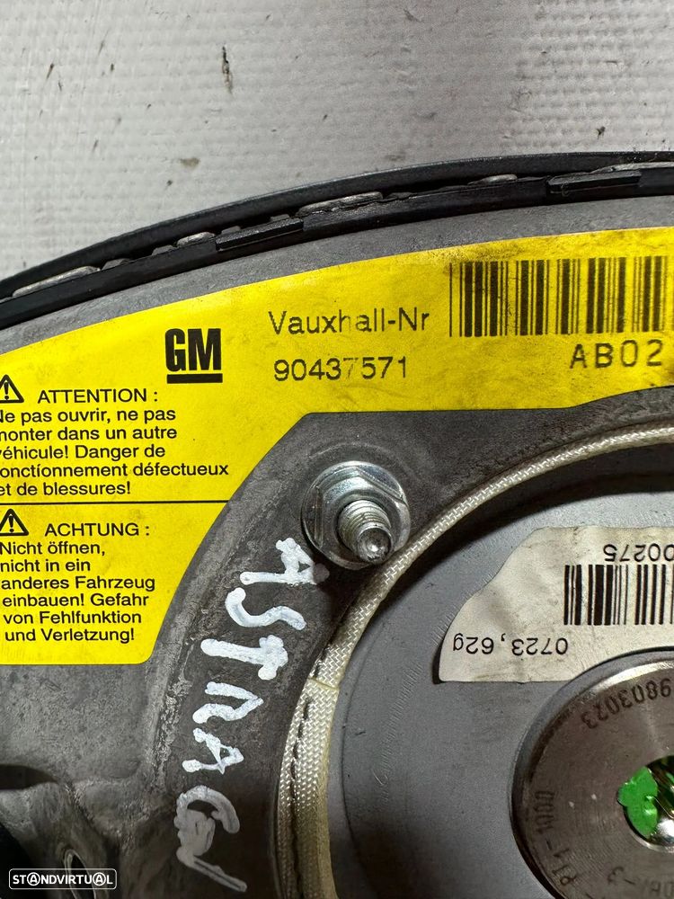 .Airbag Volante Condutor GM Opel Astra Zafira 90437571 1998 - 2005 - 6