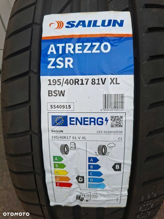 195/40R17 81V Sailun Atrezzo ZSR opona letnia 2szt NOWA+ ubezpieczenie - 3