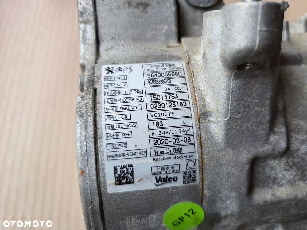 Sprężarka klimatyzacji kompresor Peugeot 208 II Elektryk - 8