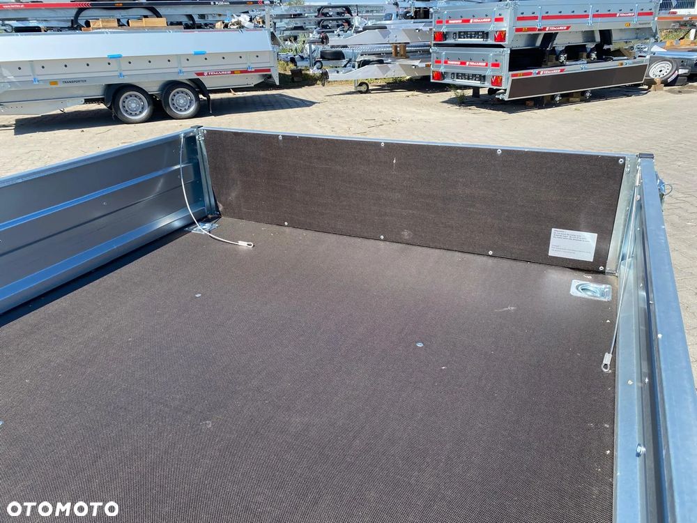Niewiadów DOSTAWA! Przyczepa wym. 304x150x35, BD7530UT dwuosiowa UCHYLNA! Spawana rama! Wzmocniona tylna burta, sprężyny gazowe! MOCNA - 14