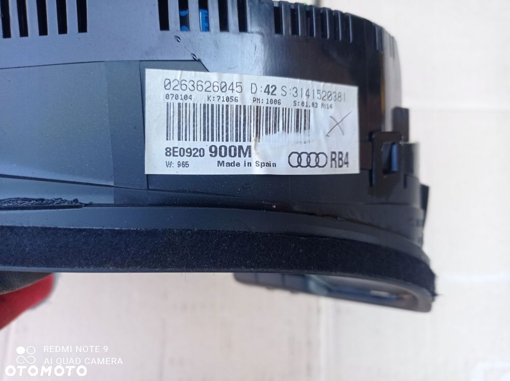 licznik zegary audi a4 b6 1.9 tdi 8e0920900m - 3