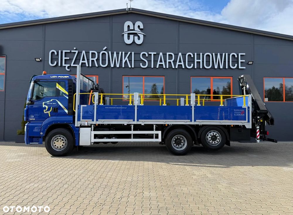 MAN TGM TGL TGS 26.360 skrzynia z żurawiem // HMF 1420 K2 dzwig kran crane - 3