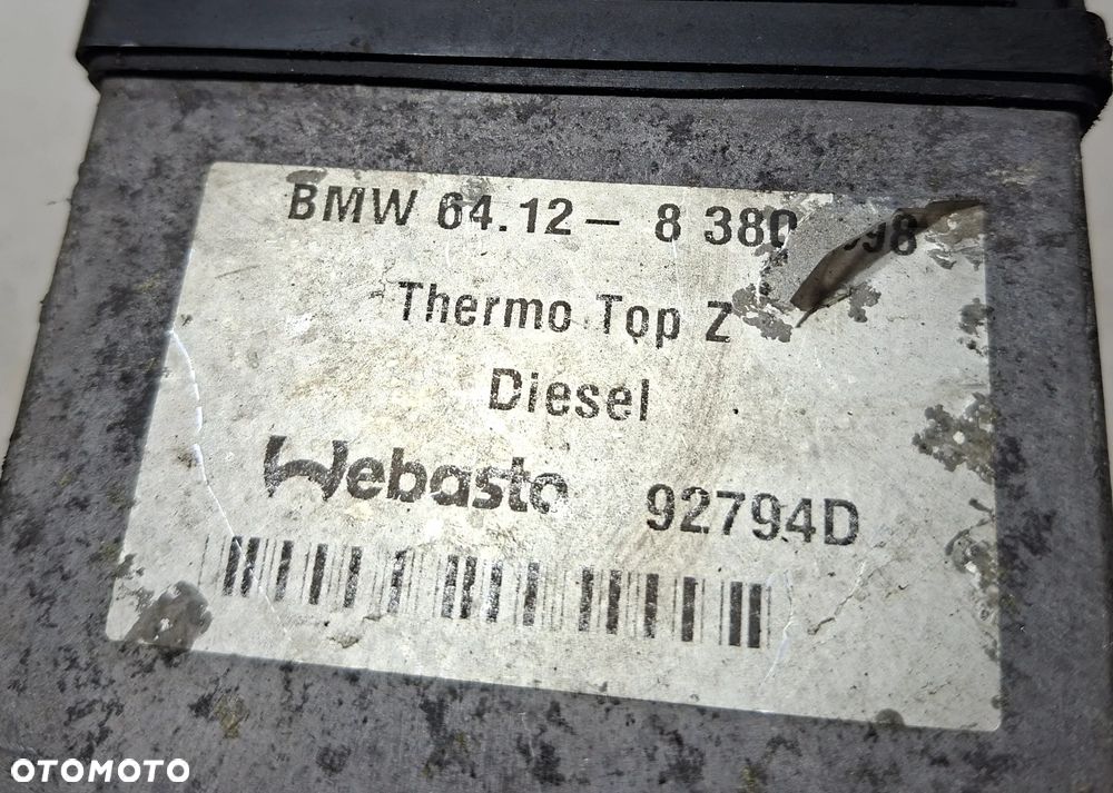BMW X5 I E53 99- WEBASTO OGRZEWANIE POSTOJOWE 8380998 - 2