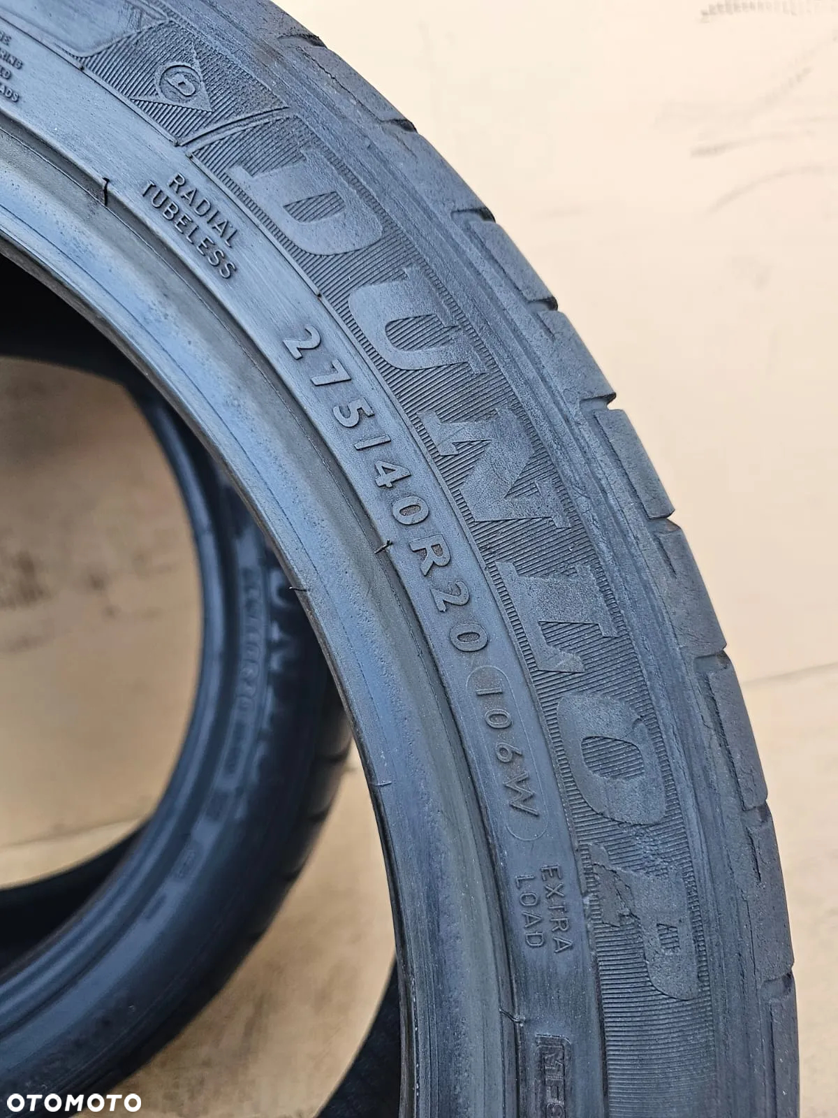 (O89) 275/40R20 106W 6,2mm 16r XL RSC / Dunlop SP Sport Maxx GT - 9