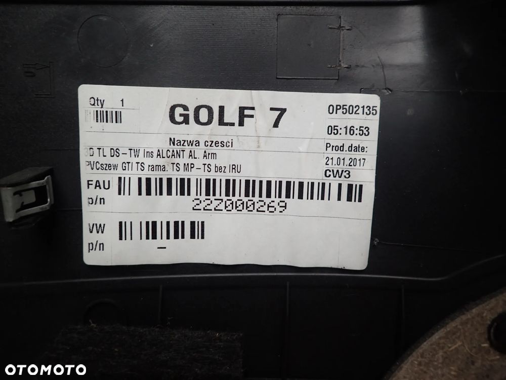 BOCZKI VW GOLF 7 GTI 3D - 4