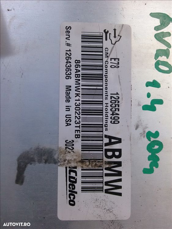 calculator motor chevrolet aveo 1.4 b an fabr. 2014 - 1