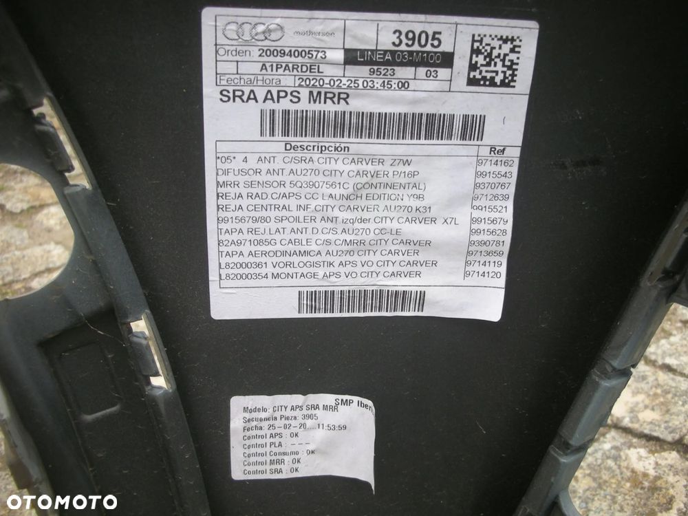 ZDERZAK PRZEDNI AUDI A1 CITYCARVER 82A PRZÓD - 6