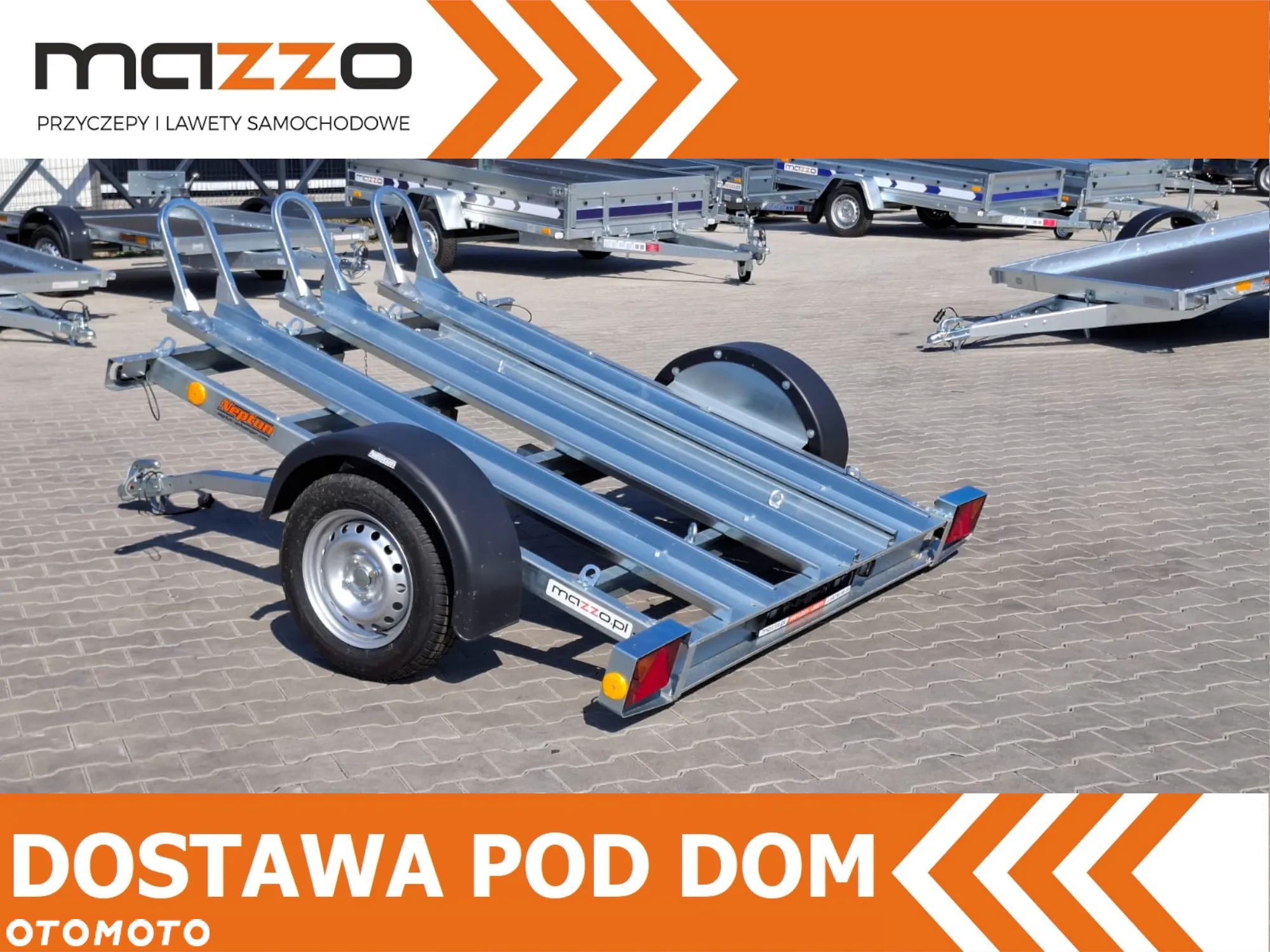 Neptun Dostawa Przyczepka na 3 motocykle 225x148,5cm DMC750kg UCHYLNA - 1
