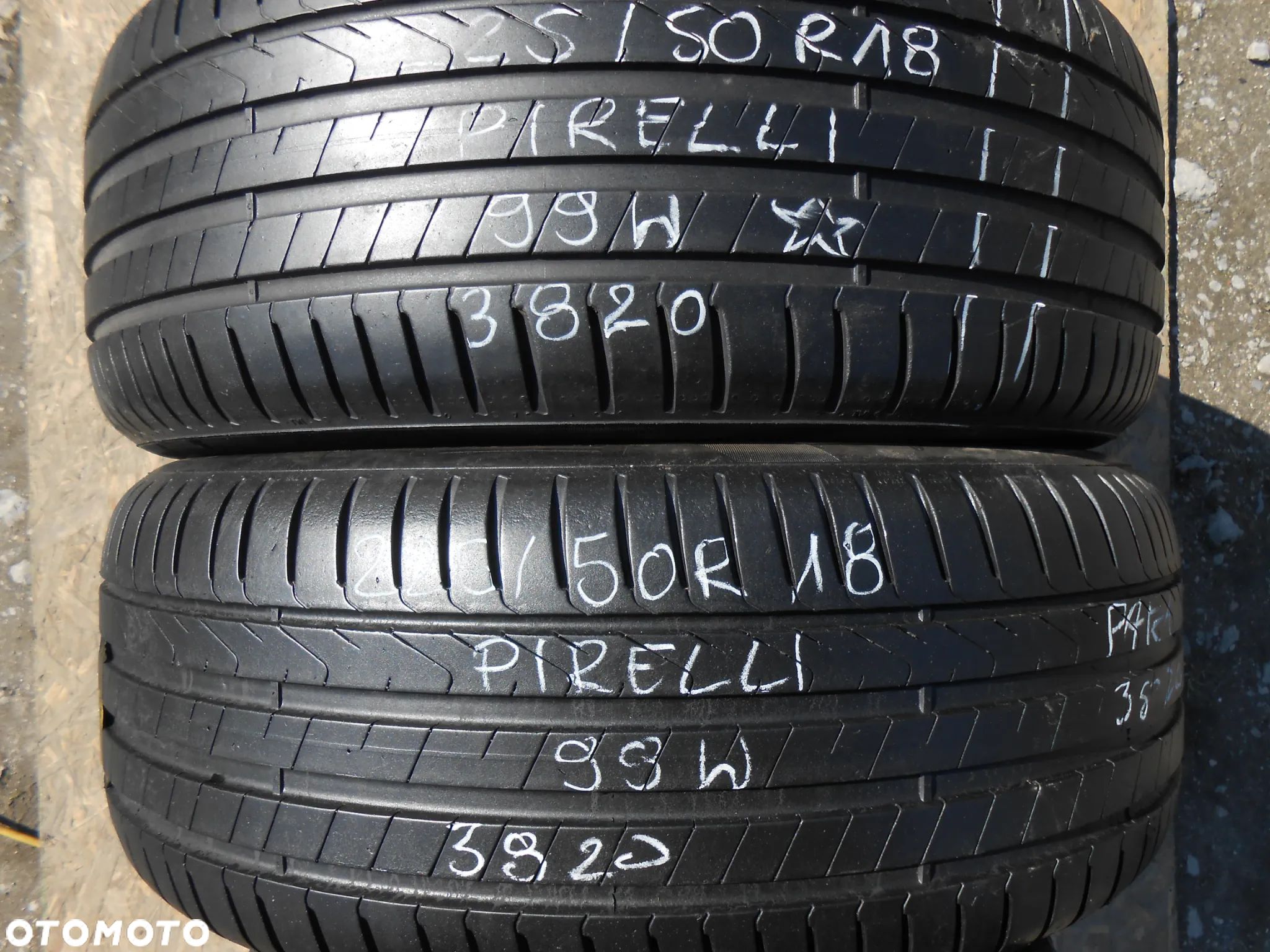 OPONY 225/50R18 PIRELLI CINTURATO P7 DOT 3820 7.1MM - 1