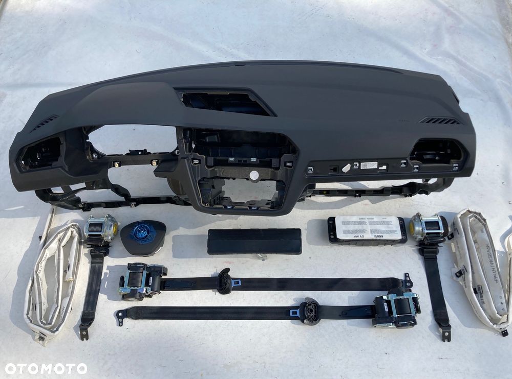 VW TIGUAN 5NA DESKA Head Up KONSOLA KOKPIT PULPIT PÓŁKA PARAPET PODUSZKI POWIETRZNE KIEROWCY PASAZERA KOLAN AIRBAG PODUSZKA POWIETRZNA PASY PAS regeneracja NA WYMIANĘ OD REKI na MAGAZYNIE - 8