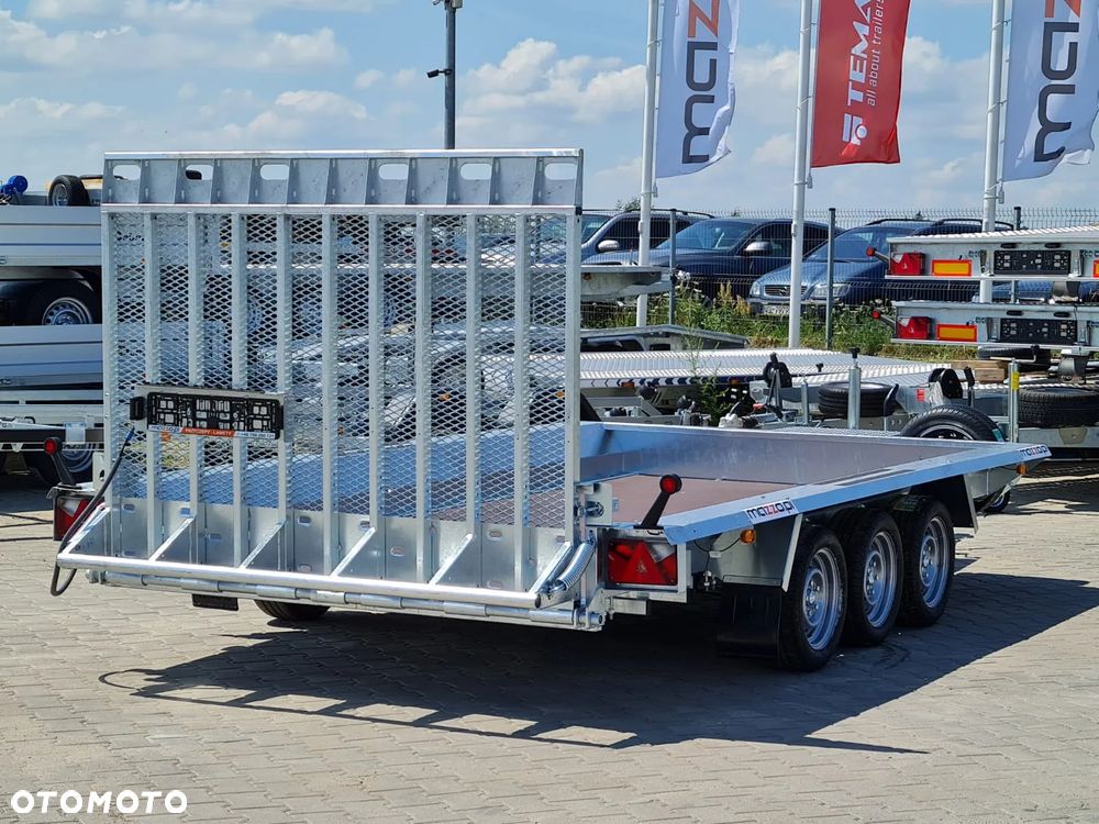 TEMARED DOSTAWA! Przyczepa BUILDER 3 wym. 400x180x30 do przewozu MINIKOPARKI, sprzętu budowlanego! TRAP, 3 osie, DMC 3500kg - 6