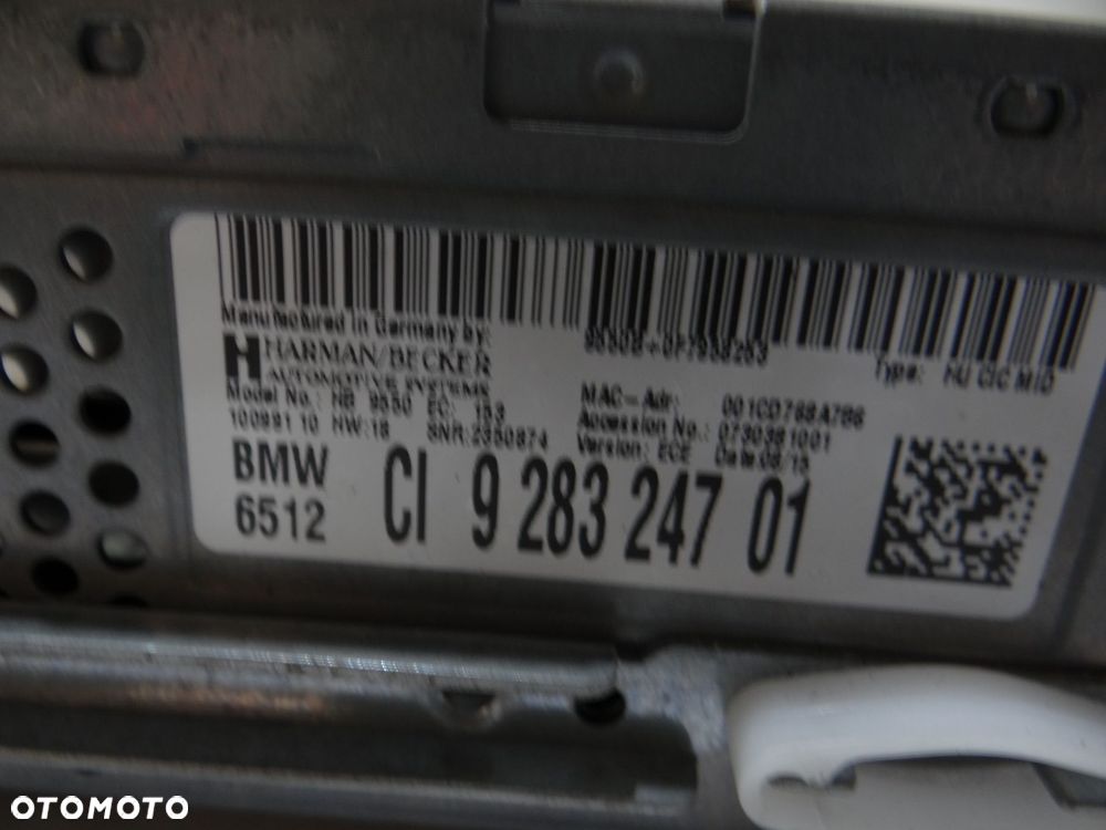 RADIO CZYTNIK NAWIGACJI BMW X1 E84 OE 9283247 - 3