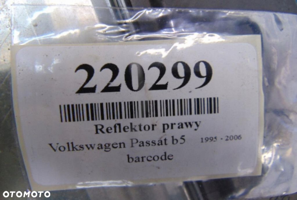 VOLKSWAGEN PASSAT B5 LIFT REFLEKTOR PRAWY - 10