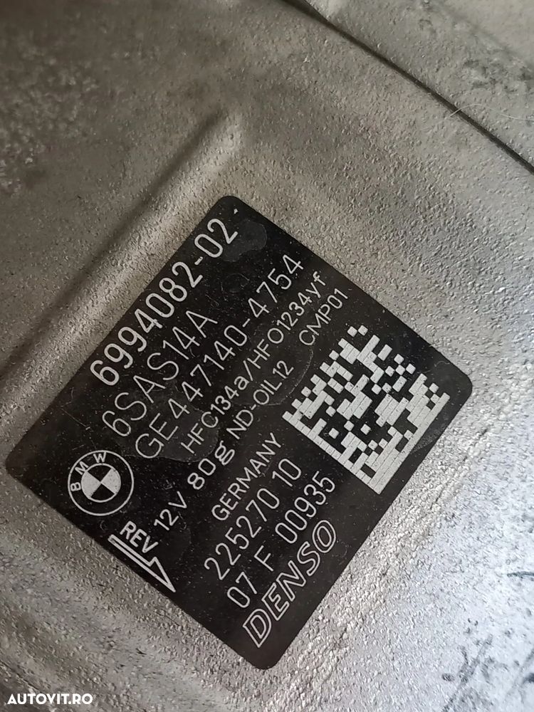 Compresor Clima Bmw G20 G21 G42 X3 X4 G01 G02 F97 F98 G29 G30 G31 G05 G07 Etc. Benzina Motor B58 Co - 8