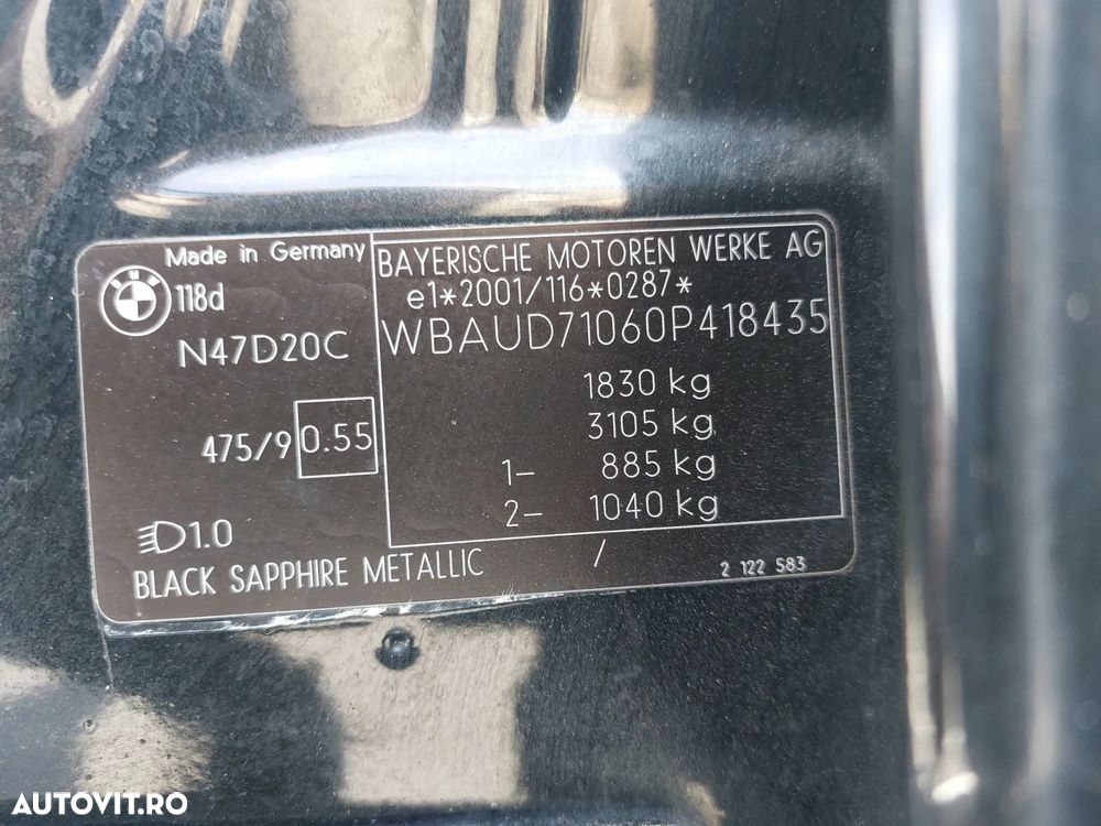 BMW Seria 1 118d DPF - 8