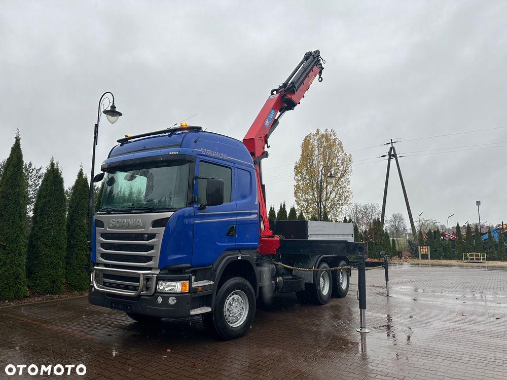 Scania G490 6x6 do energetyki słupów ciągnik specjalny Hds żuraw - 10