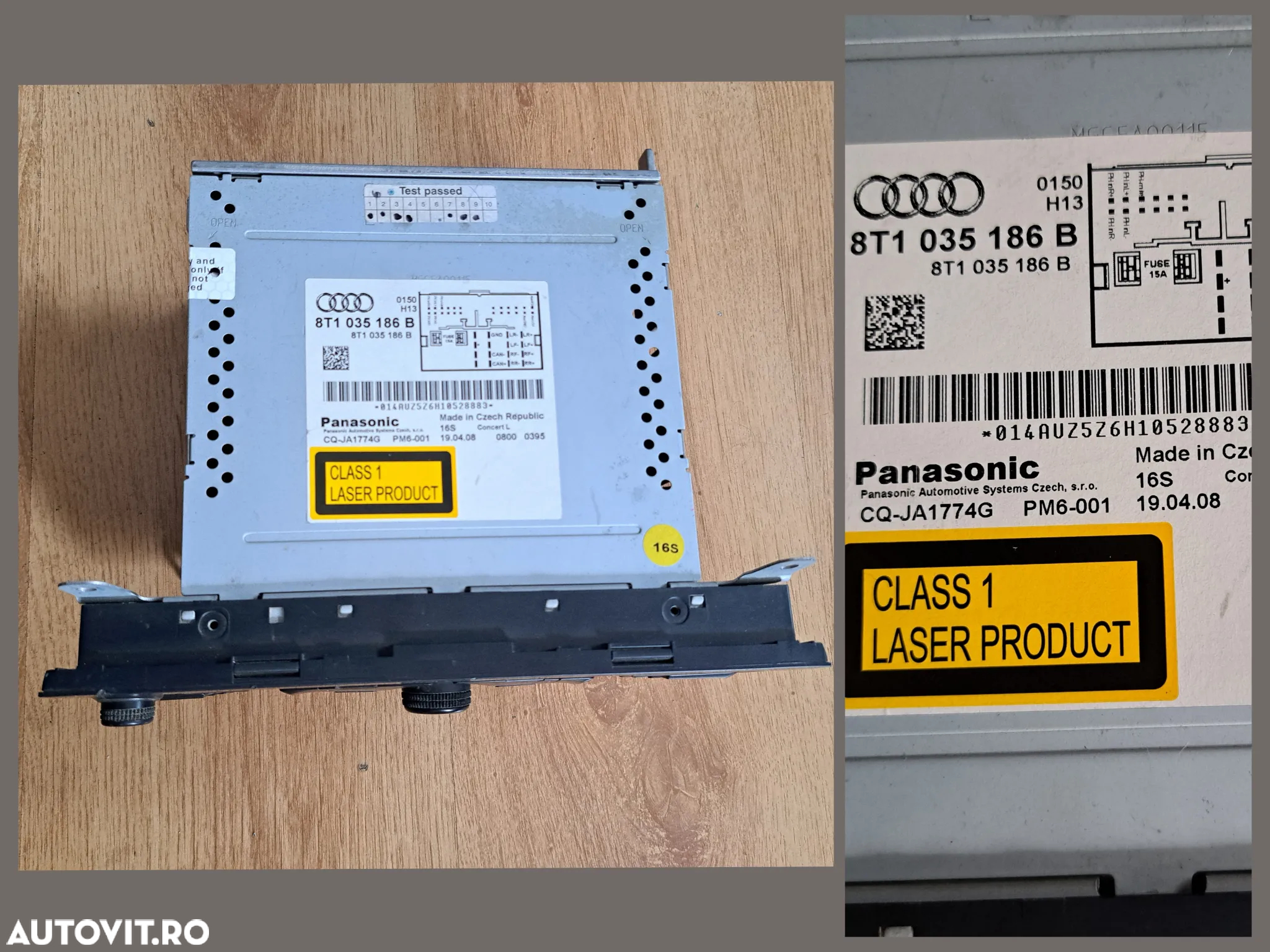 Panou comanda clima ac climatronic incalzire scaune Radio CD multimedia Audi concert Audi A4 B8 S4 8K , A5 B8 S5 8T - 6