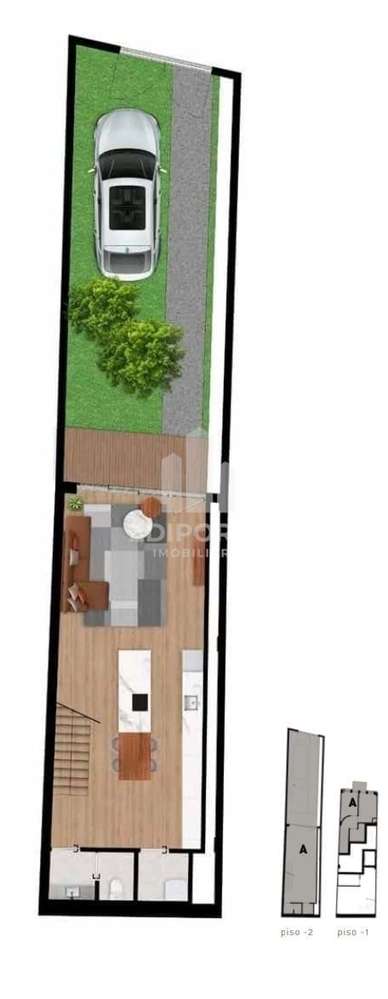 Apartamento T2  DUPLEX com terraço e garagem– Localização Central no P - Grande imagem: 5/12