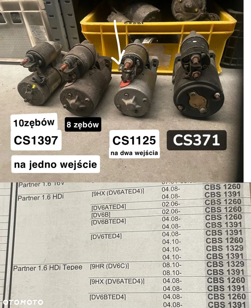 FIAT 1.2 1.4 ROZRUSZNIK 55193355 CS1379 HITACHI - 6