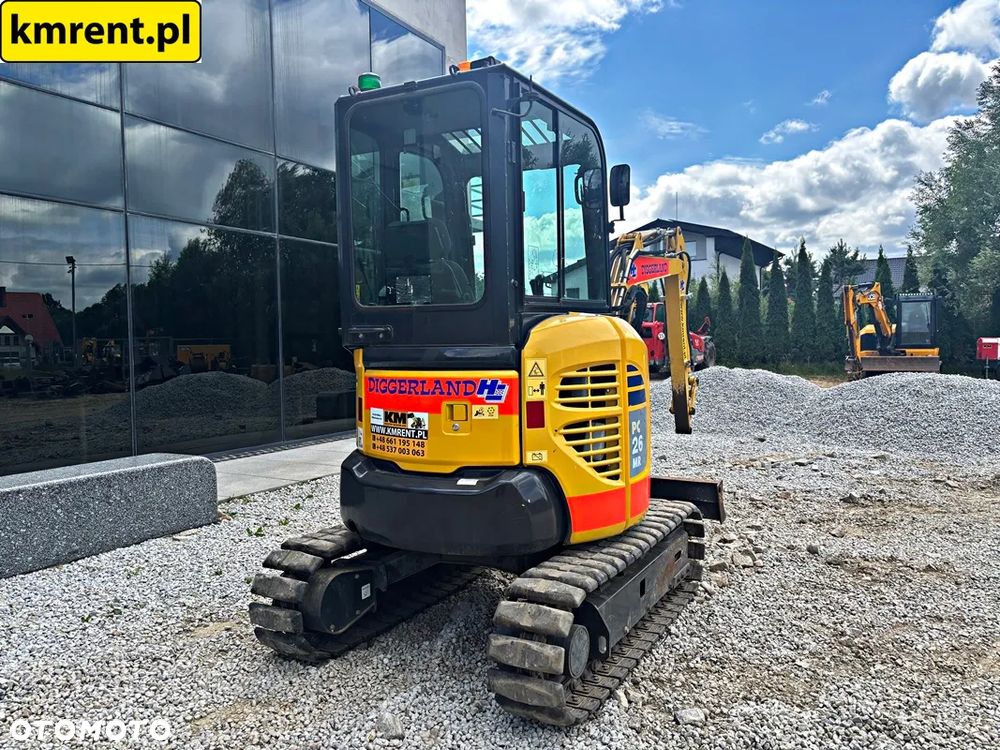 Komatsu PC 26 MR-3 MINI-KOPARKA 2021R | JCB 8015, 8016, 8018, 8025, 8030, YANMAR SV 15, CAT 302.5, 302.4, 303, 303.6, 301.6, 301.8, KUBOTA U27 - 23