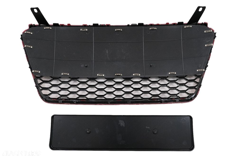 Grila Centrala compatibil cu Audi R8 42 (2013-2015) RS Design Negru Lu - 5