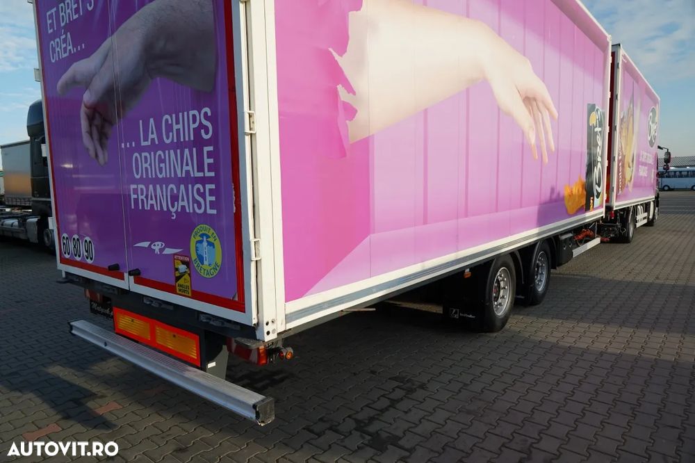 DAF CF 450 / COMBINAȚIE TANDEM / CONTAINER / 120 M3 / TRANSPORTABIL / 4X2 / REMORCA LECI / SAF / PODEA REZISTENTĂ - 11