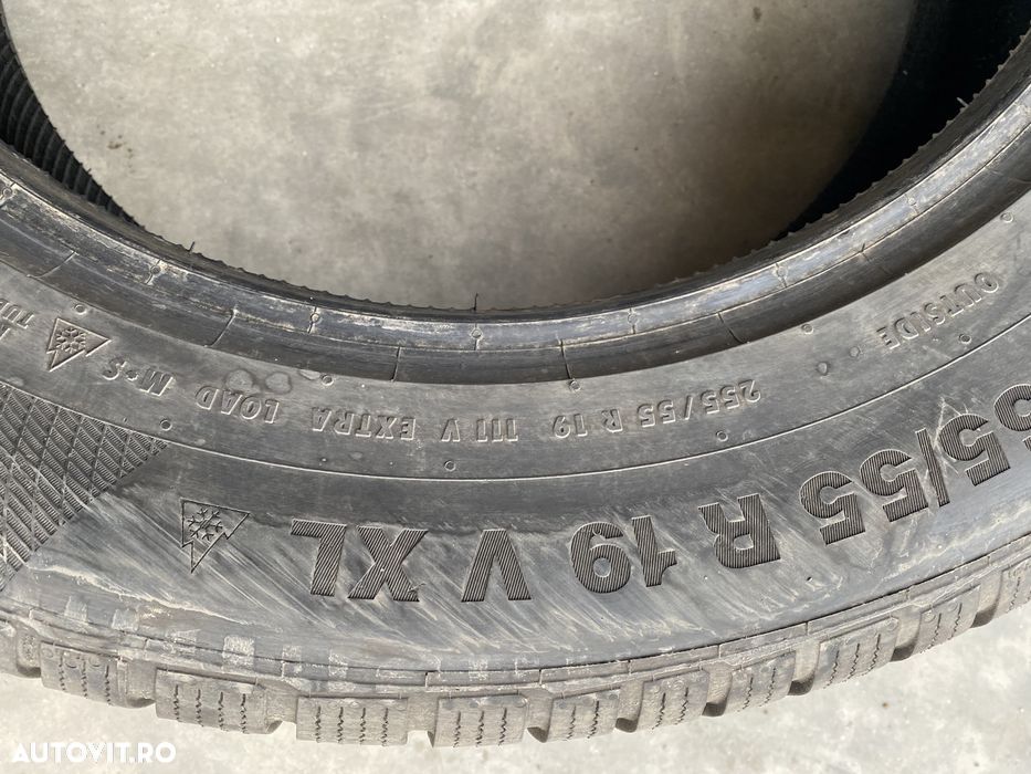 Vand 4 anvelope 255/55/19 continental de iarnă la 6,5mm - 1