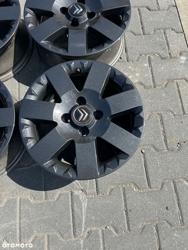 Alufelgi Citroen Peugeot 15 cali 4x108 oryginalne czarne - 10