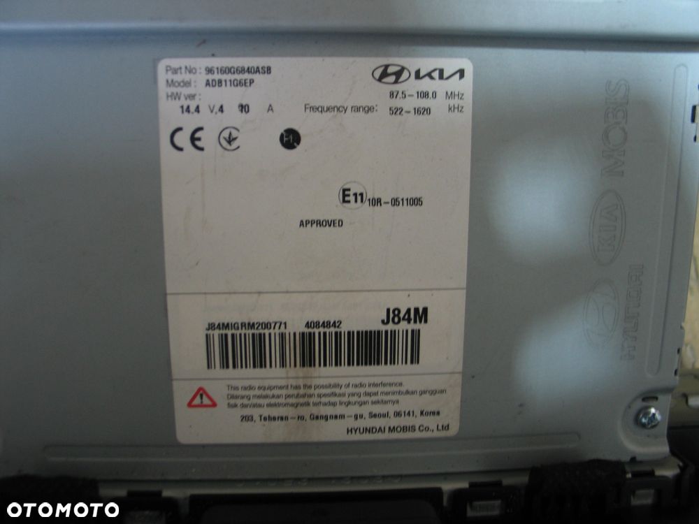 radio nawigacja kia picanto 3 III europa - 4
