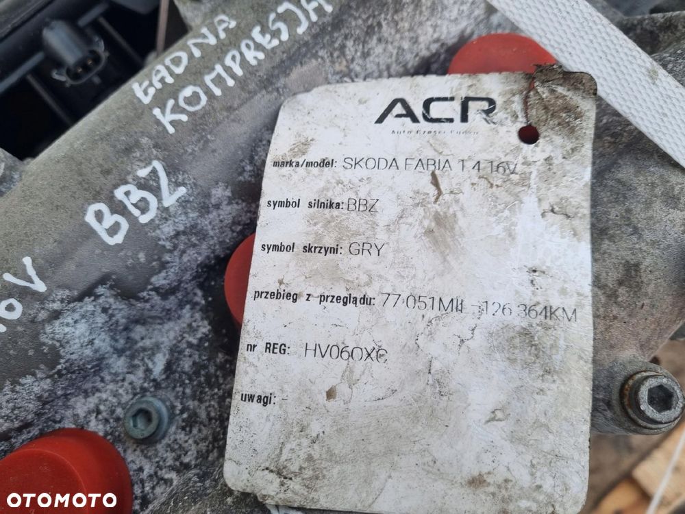 SILNIK VW Polo IV 1.4 16V udokumentowany przebieg 126tyś BBZ - 10