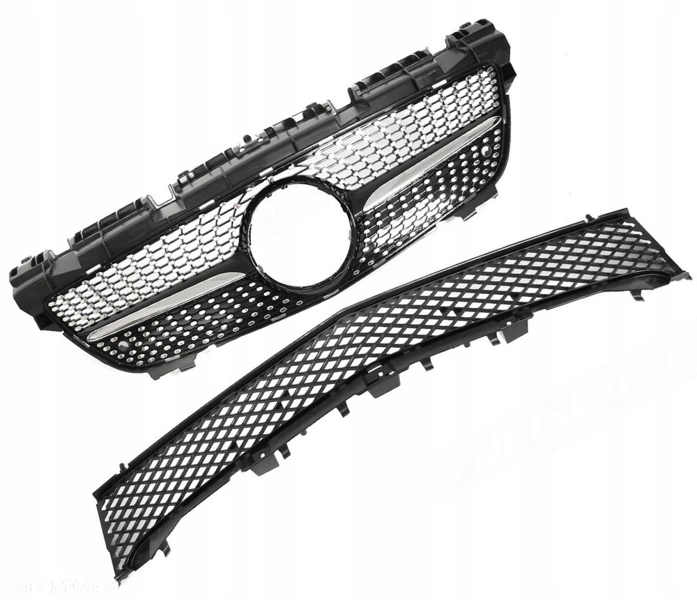 Atrapa Grill Kratka Tuning Diamond Amg Black Mercedes SLK r 172 2011-2016 - 1
