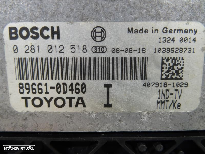 Centralina De Motor Toyota Yaris (_P9_)  0281012518 / 896610D460 / 103 - 2