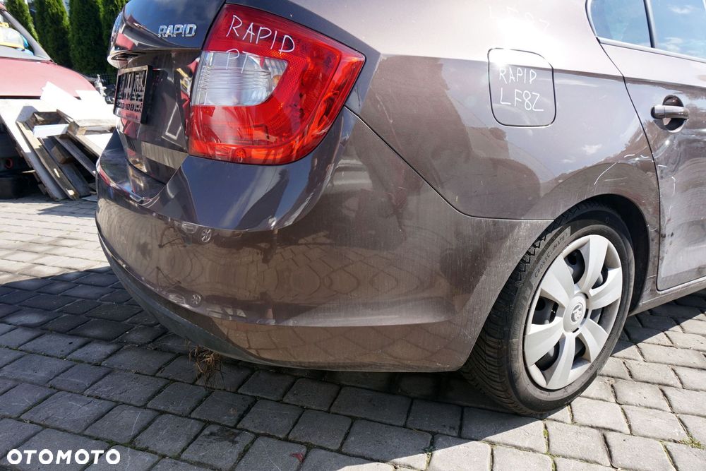 ZDERZAK TYLNY RAPID NH3 LB LIFTBACK LF8Z  BRĄZOWY TOPAZ SKODA 2012-2019 - 4