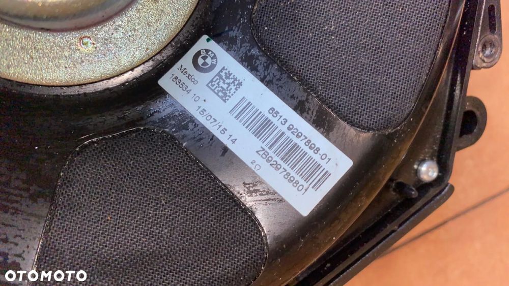 BMW X4 F26 X6 F16 GŁOŚNIK NISKOTONOWY CENTRALNY SUBWOOFER 9297898 KOMPLET - 5