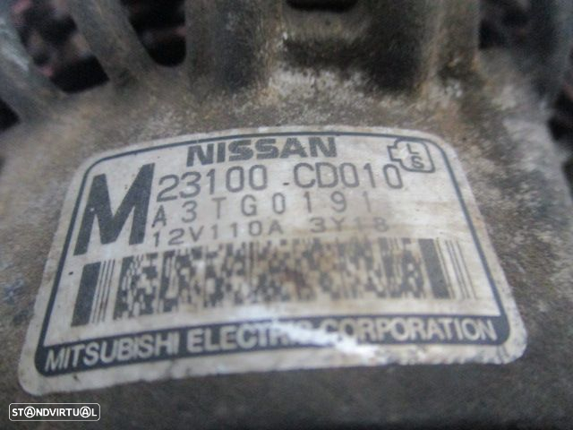 Alternador M23100CD010 A3TG0191 NISSAN 350Z COUPE Z33 2004 3.5I 280CV 3P CINZENTO MITSUBISHI ELETRIC CORPORATION - 5