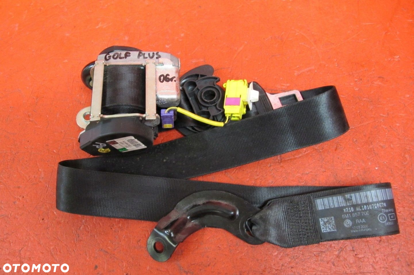 VW GOLF PLUS  PODUSZKI DESKA KONSOLA AIRBAG PASY SENSOR KPL - 10