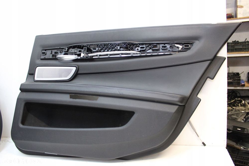 BMW 7 F01 F02 760LI INIVIDUAL BANG OLUFSEN BOCZEK BOCZKI SKÓRA CZARNA 4SZT - 14
